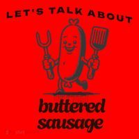 LetS Talk About Buttered Sausage Santa Hat thumb 1