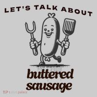 LetS Talk About Buttered Sausage Tie-Dye T-Shirt thumb 2