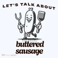 LetS Talk About Buttered Sausage Women's Hoodie thumb 2