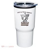 LetS Talk About Buttered Sausage Tumbler thumb 0