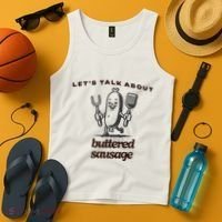 LetS Talk About Buttered Sausage Tank Top thumb 4