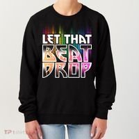 Let That Beat Drop Rainbow Equalizer Dance Music Lover Women's Sweatshirt thumb 0