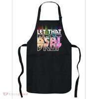 Let That Beat Drop Rainbow Equalizer Dance Music Lover Apron thumb 0