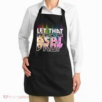 Let That Beat Drop Rainbow Equalizer Dance Music Lover Apron thumb 2