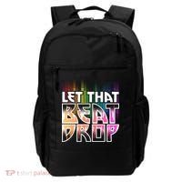 Let That Beat Drop Rainbow Equalizer Dance Music Lover Backpack thumb 0