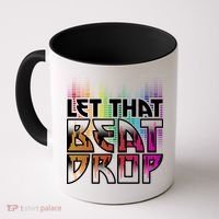 Let That Beat Drop Rainbow Equalizer Dance Music Lover Coffee Mug thumb 0