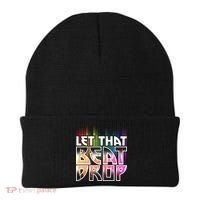 Let That Beat Drop Rainbow Equalizer Dance Music Lover Beanie thumb 0