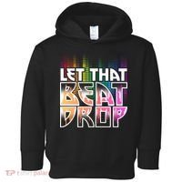Let That Beat Drop Rainbow Equalizer Dance Music Lover Toddler Hoodie thumb 0