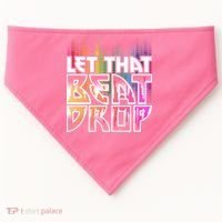 Let That Beat Drop Rainbow Equalizer Dance Music Lover USA-Made Doggie Bandana thumb 0