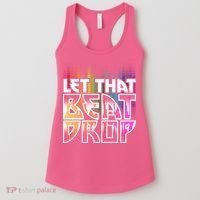 Let That Beat Drop Rainbow Equalizer Dance Music Lover Women's Tank Top thumb 0