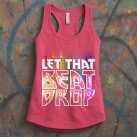 Let That Beat Drop Rainbow Equalizer Dance Music Lover Women's Tank Top thumb 3