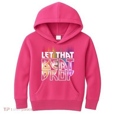 Let That Beat Drop Rainbow Equalizer Dance Music Lover Kids Hoodie