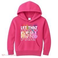 Let That Beat Drop Rainbow Equalizer Dance Music Lover Kids Hoodie thumb 0