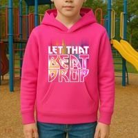 Let That Beat Drop Rainbow Equalizer Dance Music Lover Kids Hoodie thumb 2