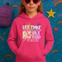 Let That Beat Drop Rainbow Equalizer Dance Music Lover Kids Hoodie thumb 3