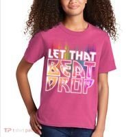 Let That Beat Drop Rainbow Equalizer Dance Music Lover Kids T-Shirt thumb 2