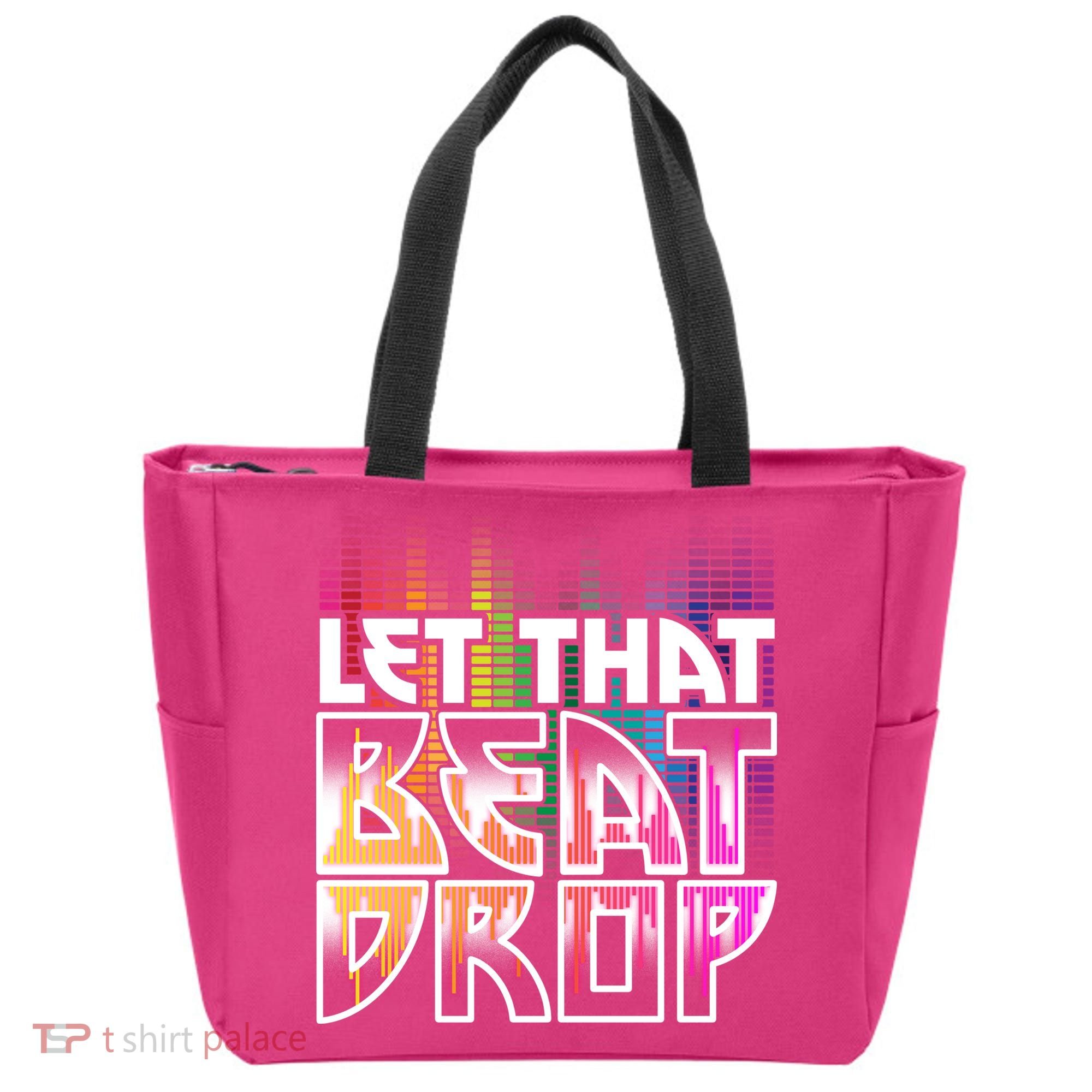 Let That Beat Drop Rainbow Equalizer Dance Music Lover Tote Bag