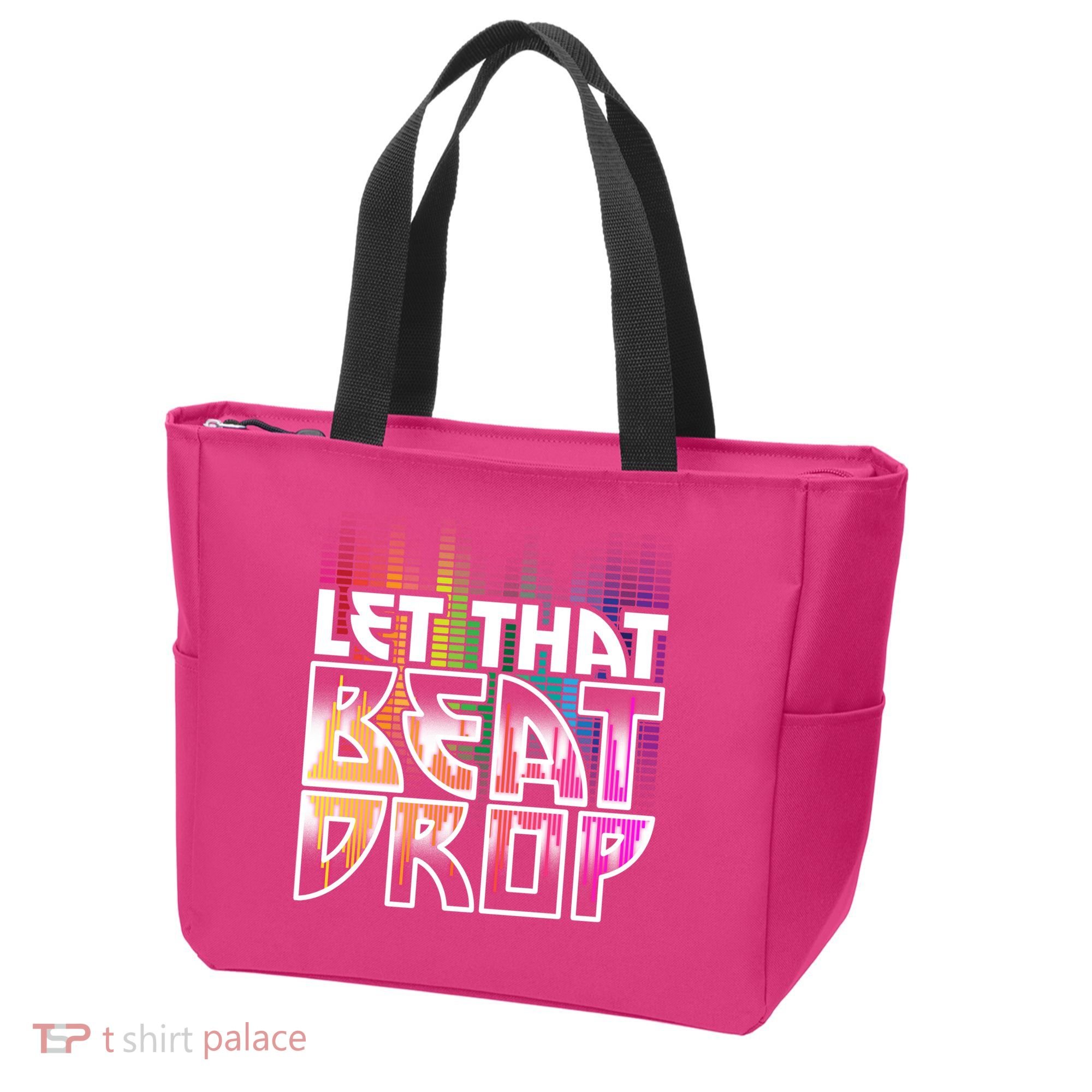 Let That Beat Drop Rainbow Equalizer Dance Music Lover Tote Bag