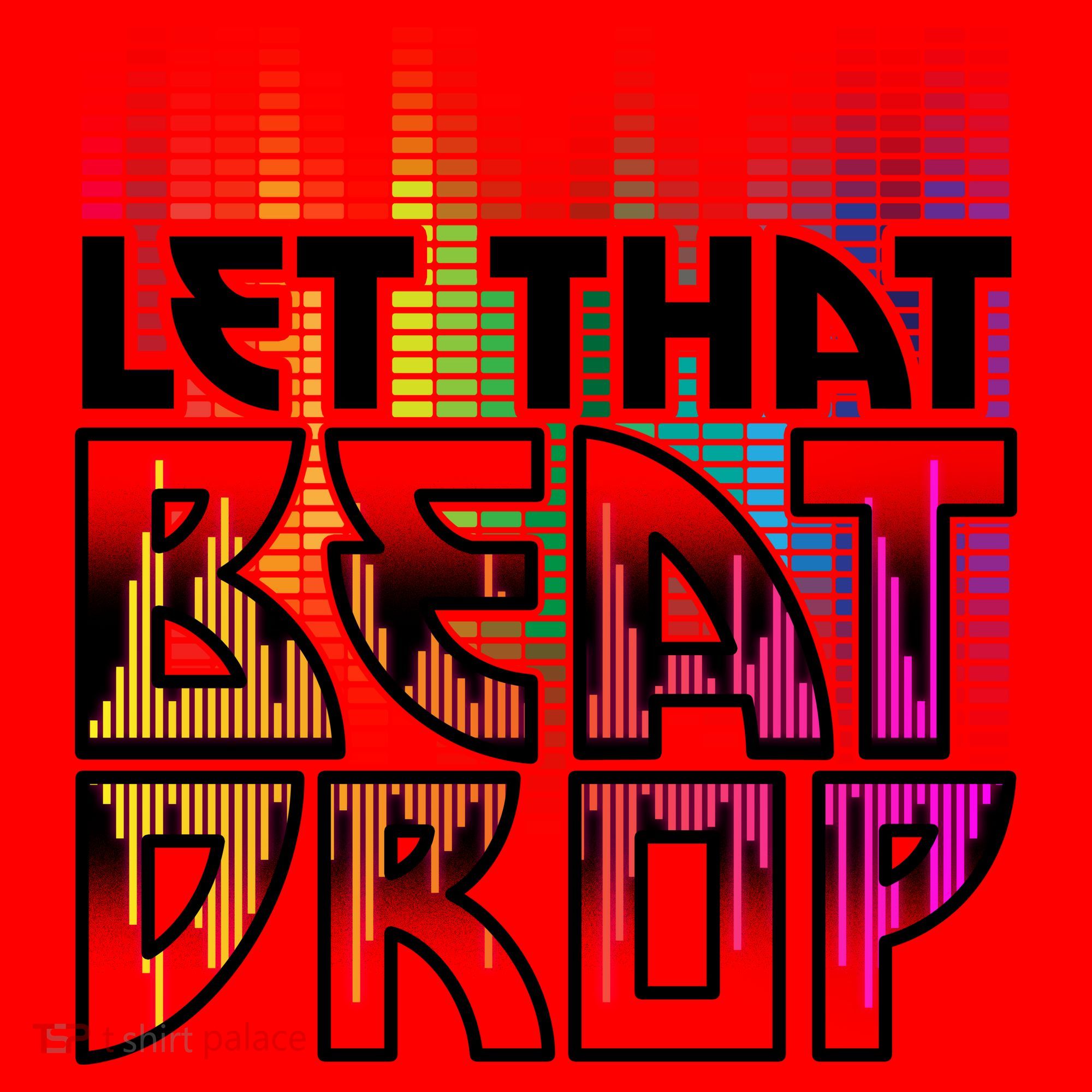 Let That Beat Drop Rainbow Equalizer Dance Music Lover Santa Hat