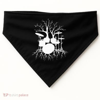 Live The Beat Drum  Drummer Gift For Musician USA-Made Doggie Bandana