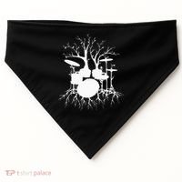 Live The Beat Drum  Drummer Gift For Musician USA-Made Doggie Bandana thumb 0