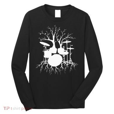 Live The Beat Drum  Drummer Gift For Musician Long Sleeve Shirt