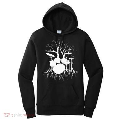 Live The Beat Drum  Drummer Gift For Musician Women's Hoodie