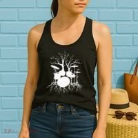 Live The Beat Drum  Drummer Gift For Musician Women's Tank Top thumb 2