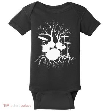 Live The Beat Drum  Drummer Gift For Musician Baby Bodysuit