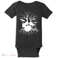 Live The Beat Drum  Drummer Gift For Musician Baby Bodysuit thumb 0
