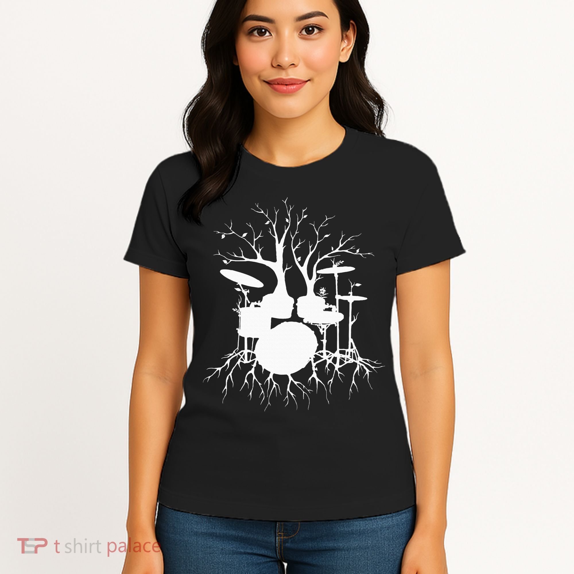 Live The Beat Drum  Drummer Gift For Musician Women's T-Shirt