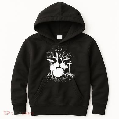 Live The Beat Drum  Drummer Gift For Musician Kids Hoodie