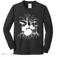 Live The Beat Drum  Drummer Gift For Musician Kids Long Sleeve Shirt thumb 0