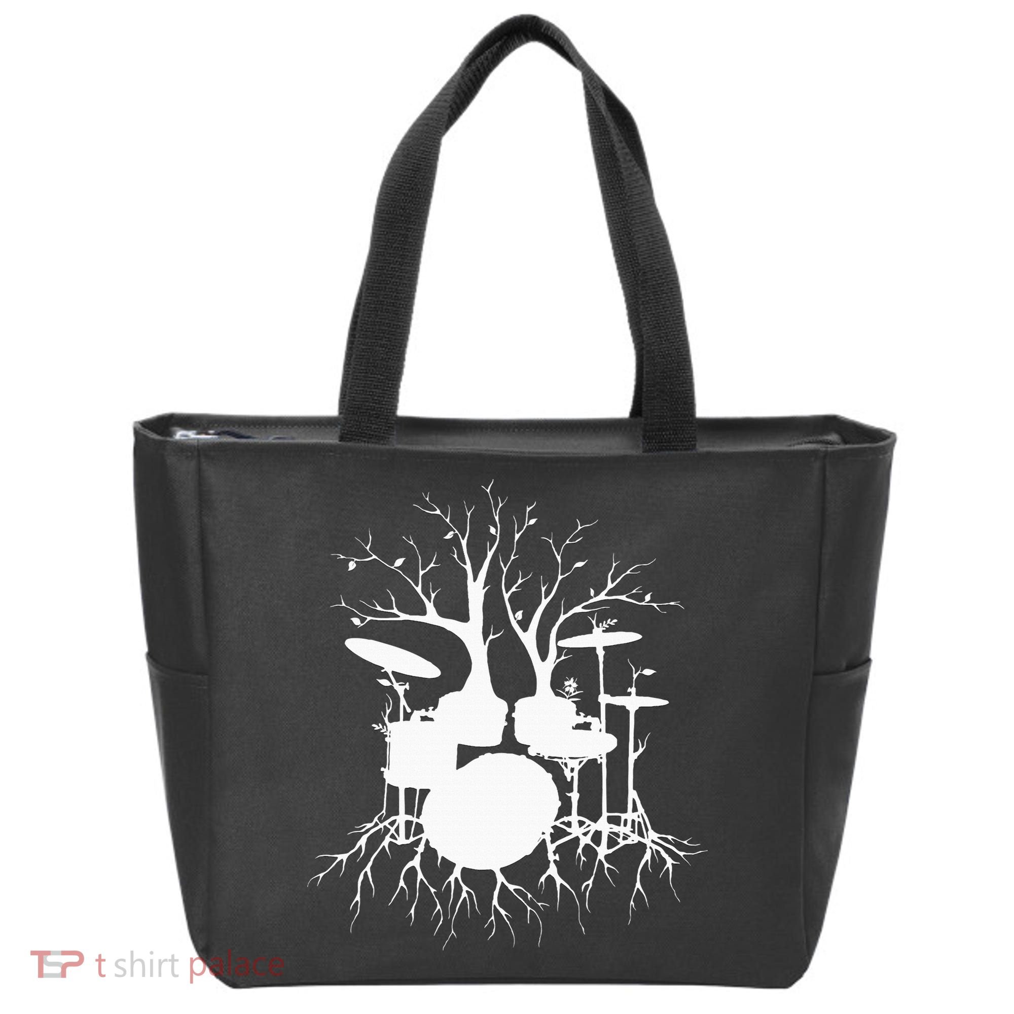 Live The Beat Drum  Drummer Gift For Musician Tote Bag
