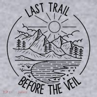 Last Trail Before The Veil Bachelorette Bridesmaid Hiking Women's Sweatshirt thumb 2