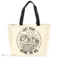 Last Trail Before The Veil Bachelorette Bridesmaid Hiking Tote Bag thumb 0