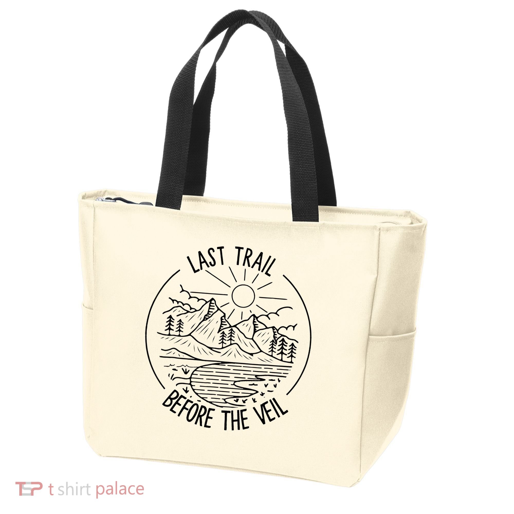 Last Trail Before The Veil Bachelorette Bridesmaid Hiking Tote Bag