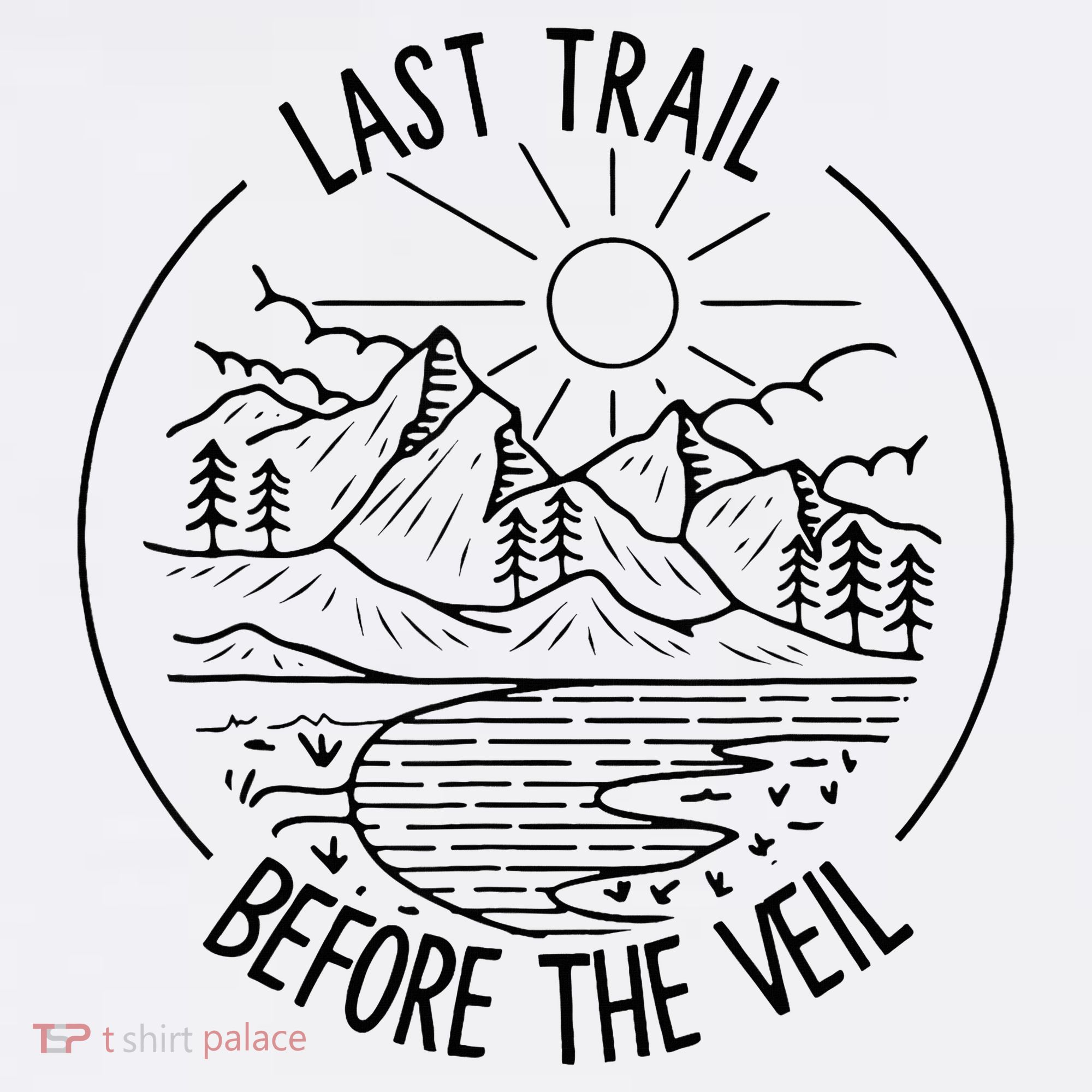 Last Trail Before The Veil Bachelorette Bridesmaid Hiking Women's Hoodie