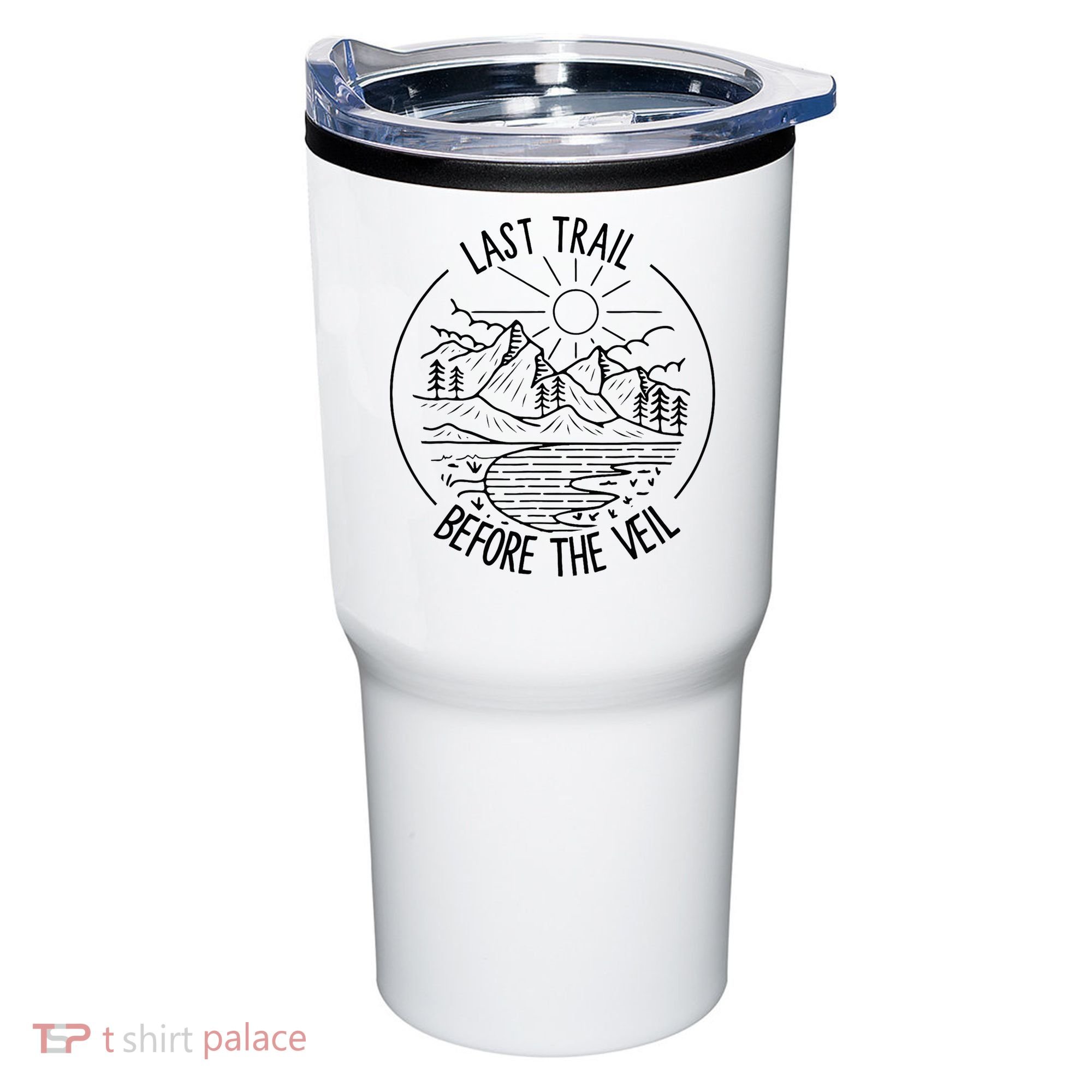 Last Trail Before The Veil Bachelorette Bridesmaid Hiking Tumbler
