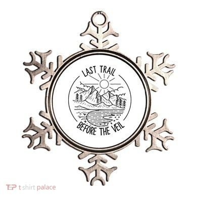 Last Trail Before The Veil Bachelorette Bridesmaid Hiking Ornament