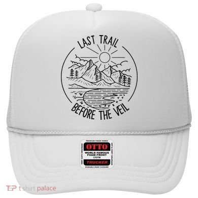 Last Trail Before The Veil Bachelorette Bridesmaid Hiking Hat