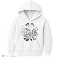 Last Trail Before The Veil Bachelorette Bridesmaid Hiking Kids Hoodie thumb 0