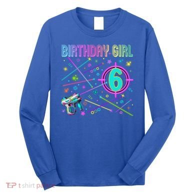 Laser Tag Birthday Group Game On Gift Long Sleeve Shirt