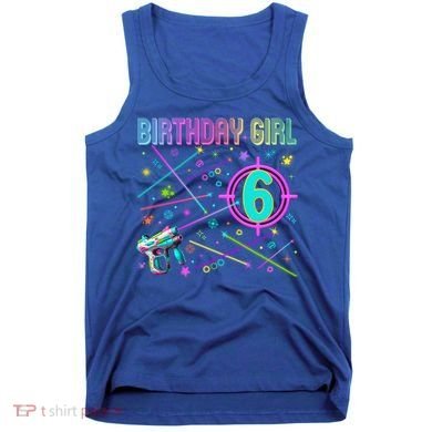 Laser Tag Birthday Group Game On Gift Tank Top