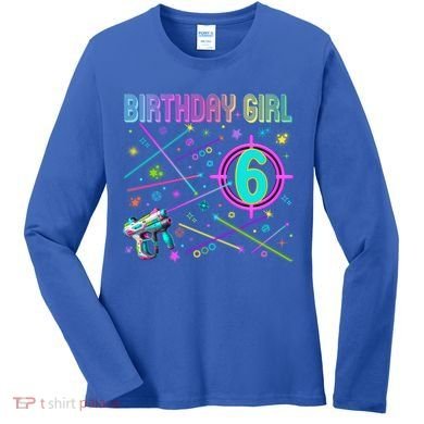Laser Tag Birthday Group Game On Gift Women's Long Sleeve Shirt