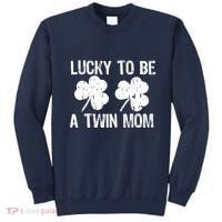 Lucky To Be A Twin Mom St Patrick's Day Sweatshirt thumb 0