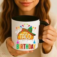 Let's Taco 'Bout My Birthday Cinco De Mayo Tacos Funny Coffee Mug thumb 3