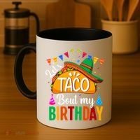 Let's Taco 'Bout My Birthday Cinco De Mayo Tacos Funny Coffee Mug thumb 4
