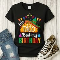 Let's Taco 'Bout My Birthday Cinco De Mayo Tacos Funny Women's T-Shirt thumb 3