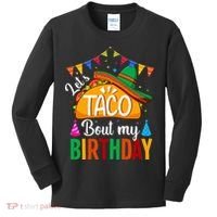 Let's Taco 'Bout My Birthday Cinco De Mayo Tacos Funny Kids Long Sleeve Shirt thumb 0